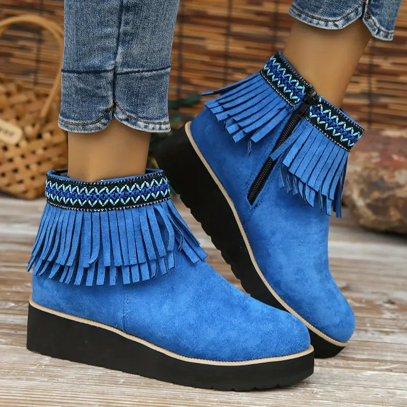 Alix | Square-toe platform boots