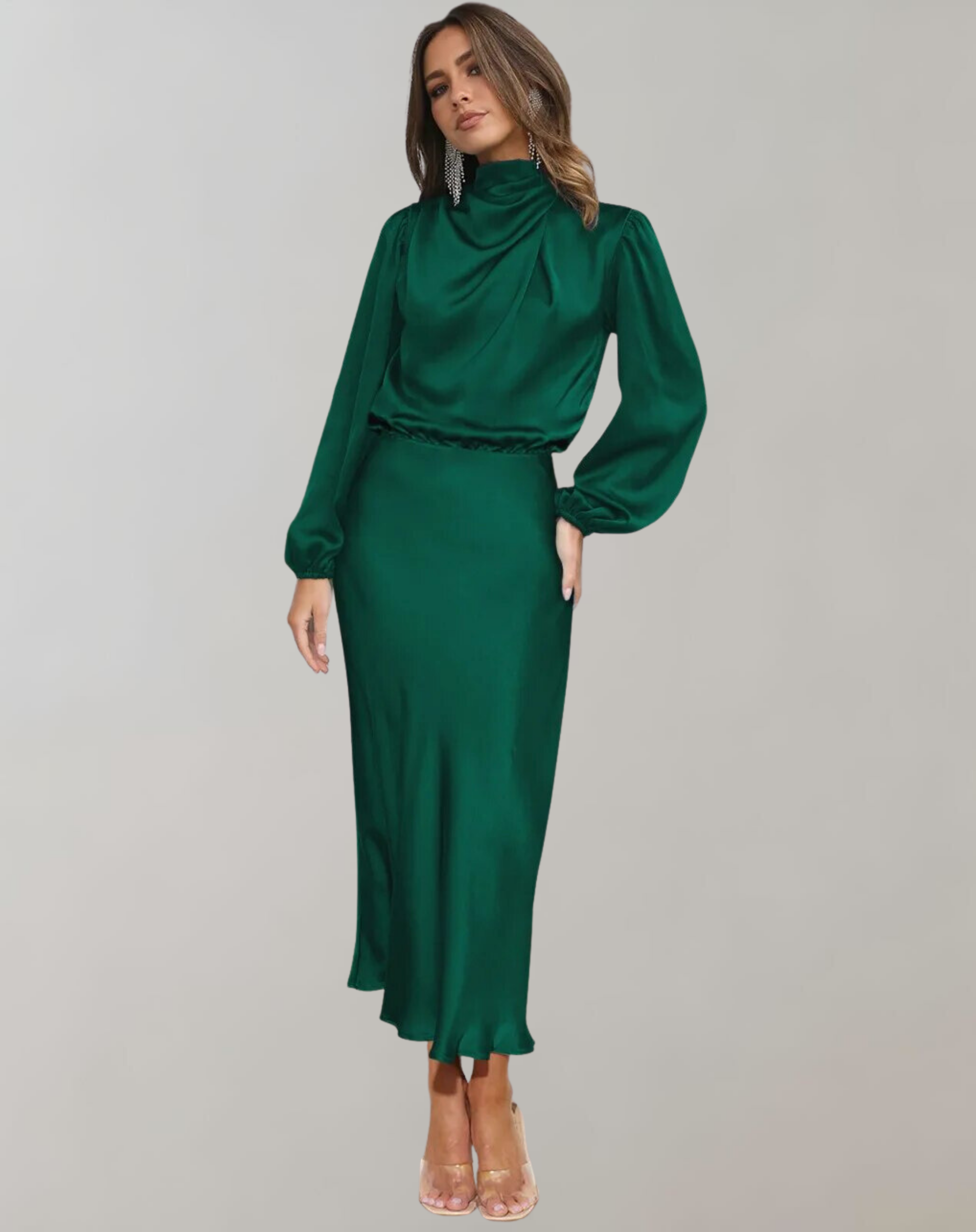 Hazel | Long-sleeved dress with loose silhouette