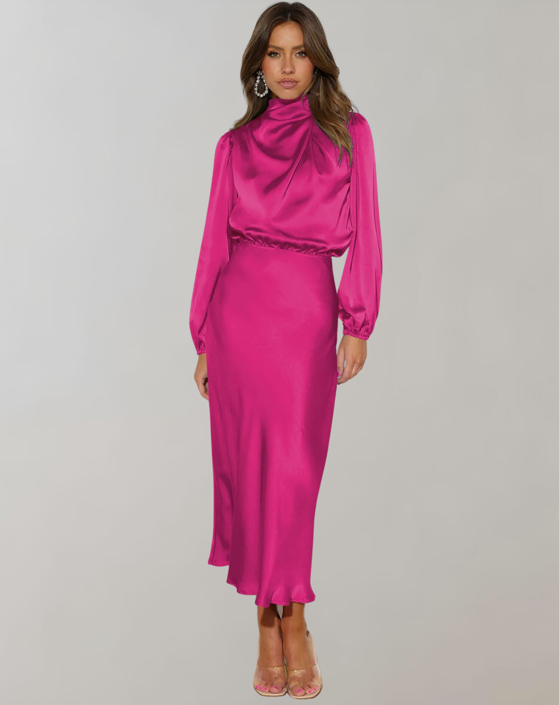 Hazel | Long-sleeved dress with loose silhouette