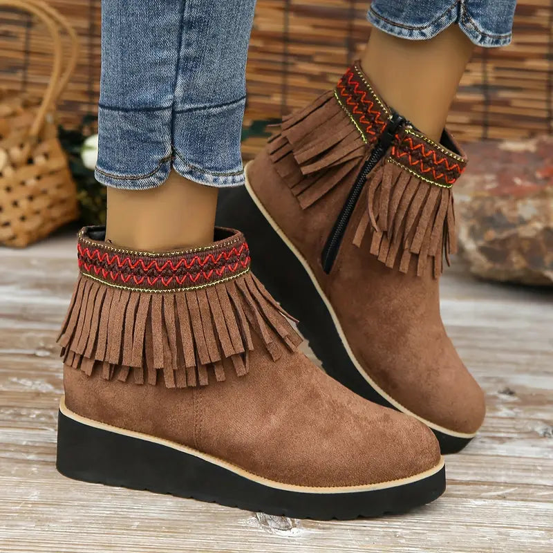 Alix | Square-toe platform boots