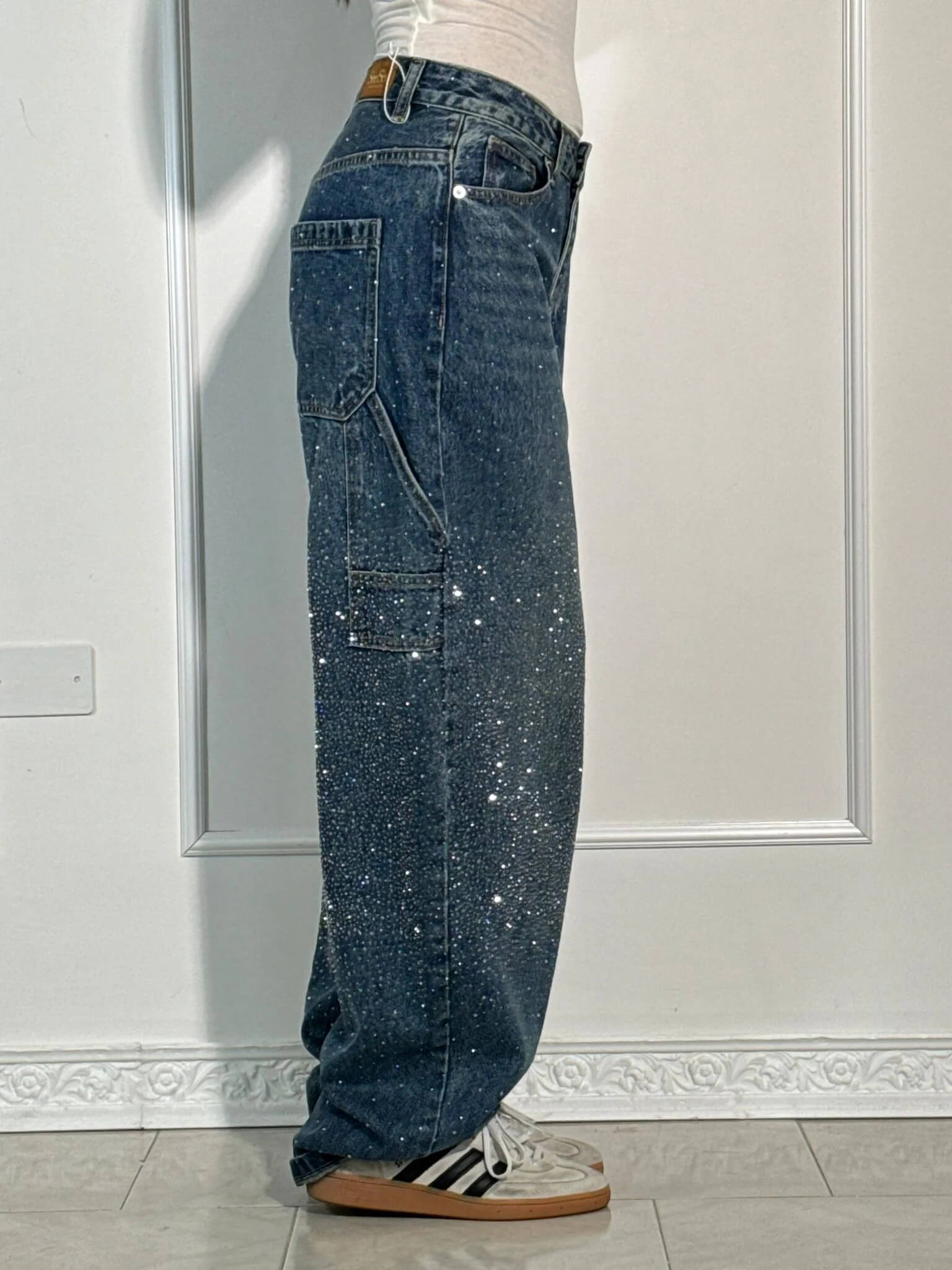 Rafaela | Balloon fit jeans with diamant details