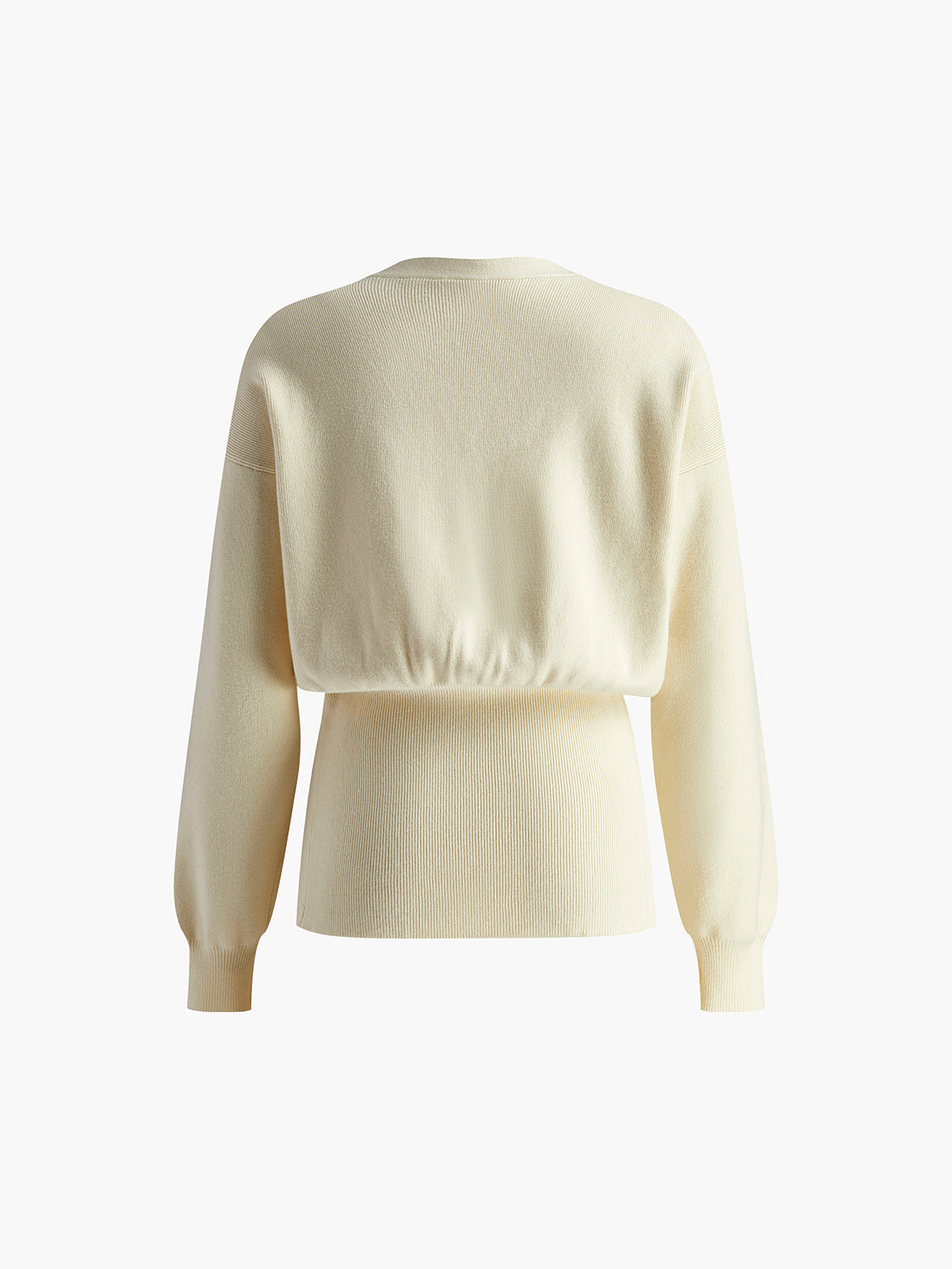 Avenna | Buttoned knit cardigan with ribbed structure