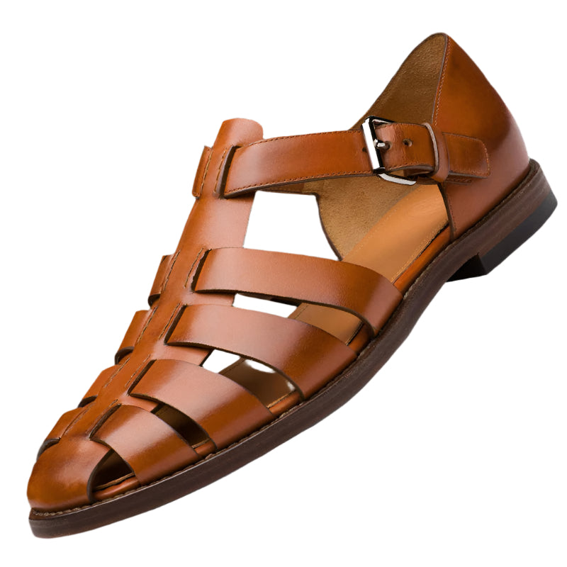 Zoey | Unisex braided sandals with adjustable strap