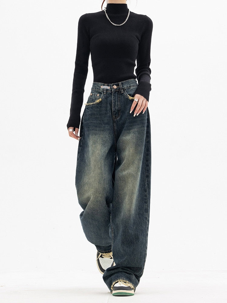 Harper | Loose high-waist jeans with wide leg