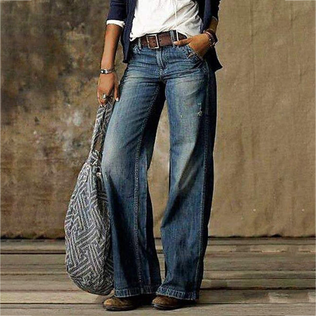 Evelyn | Retro wide-leg jeans
