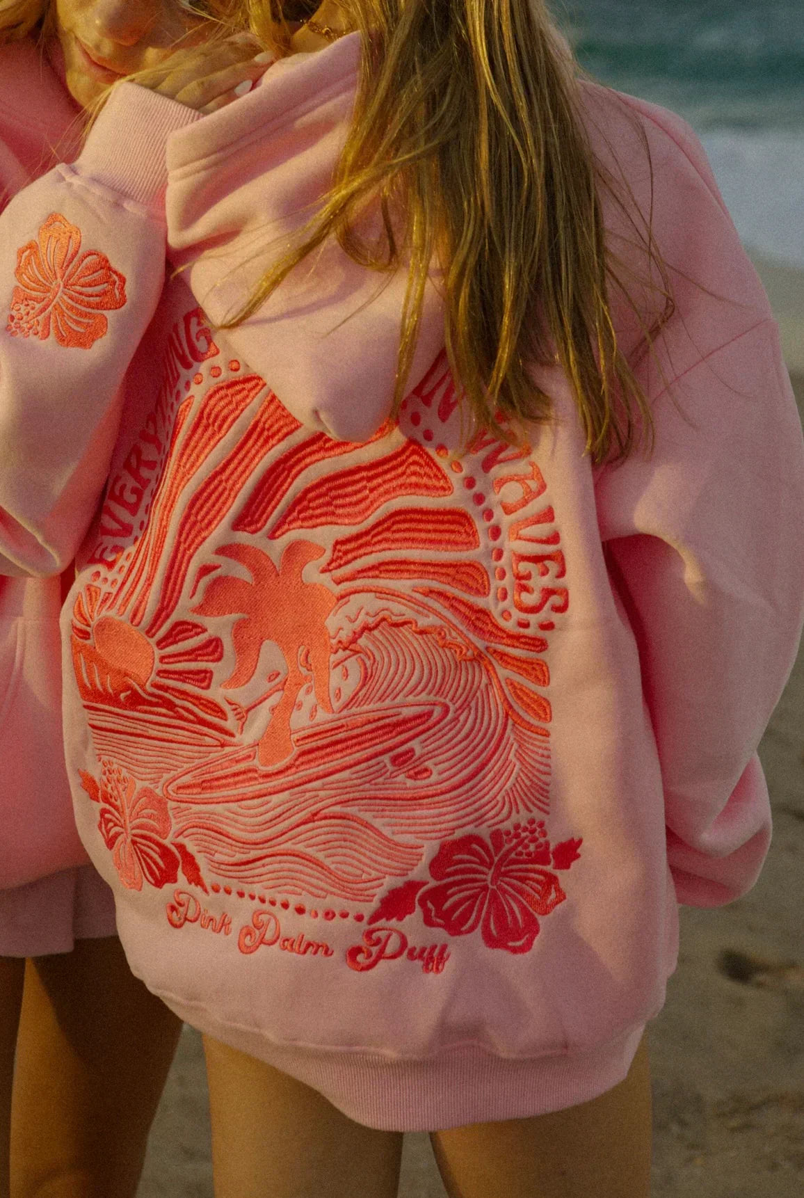 Selene | Women’s hoodie with marine motif and stitched back panel