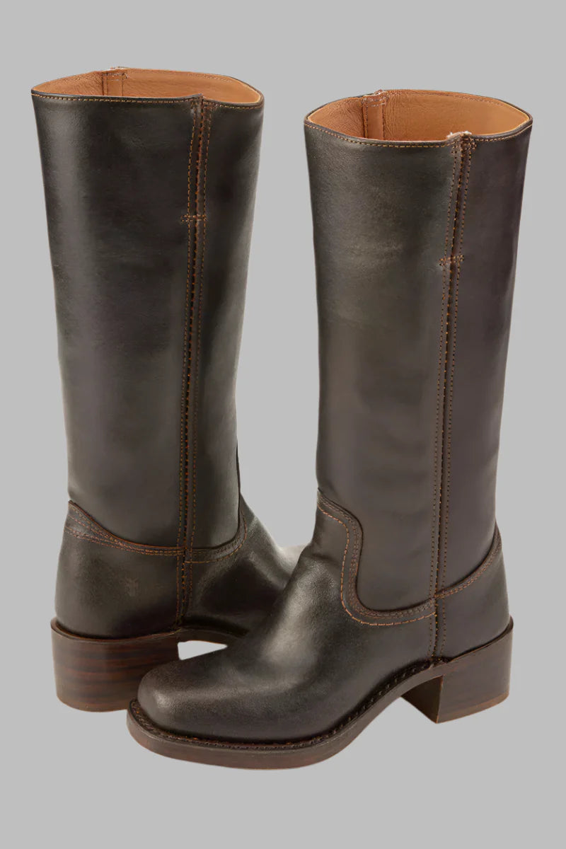Vivienne | Women's tall boots with rounded toe and subtle lift