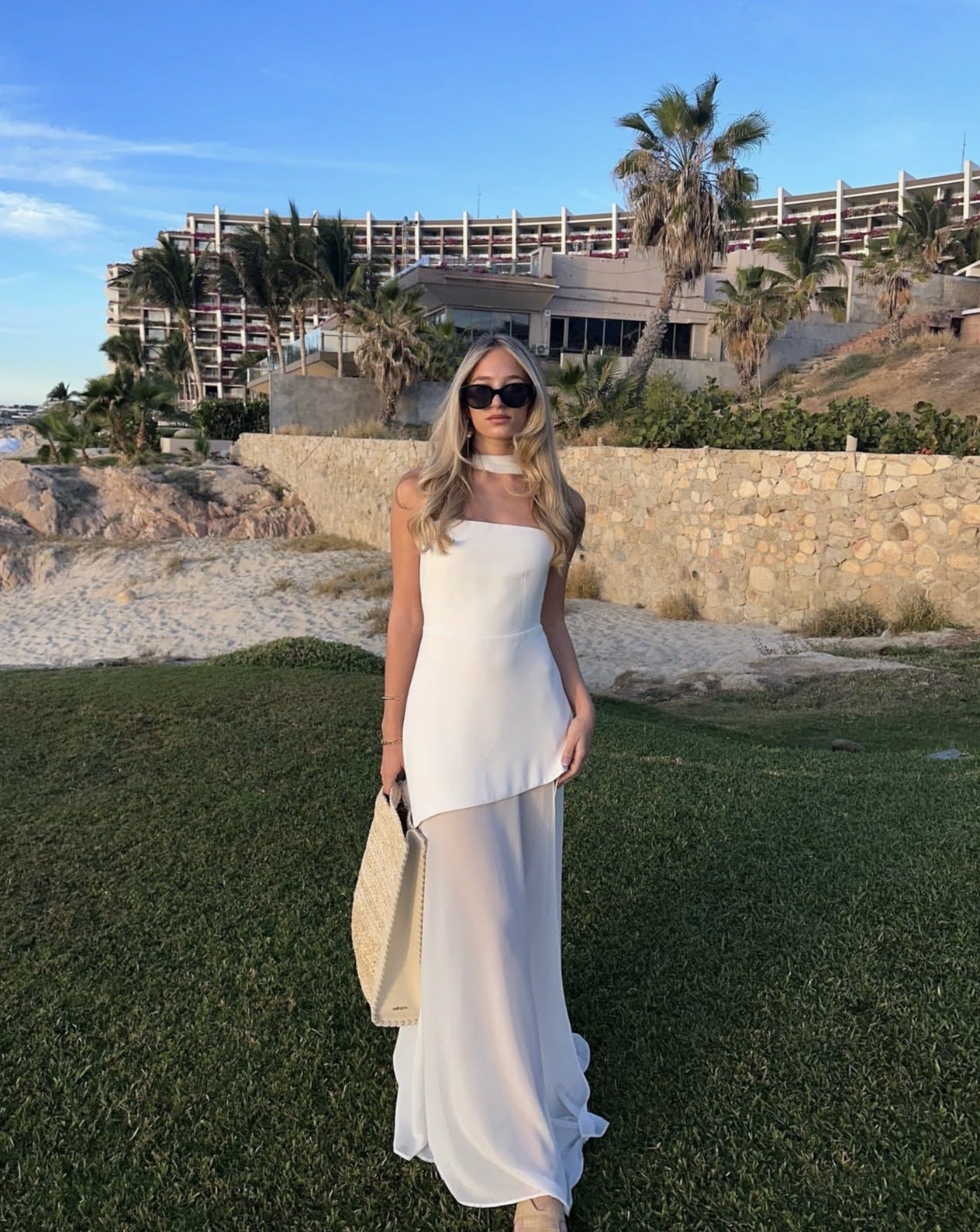 Val | Women’s maxi dress with strapless neckline