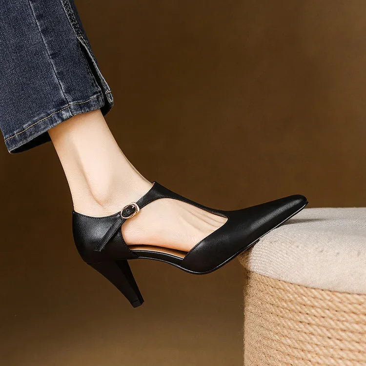 Triana | Genuine pointed leather heels