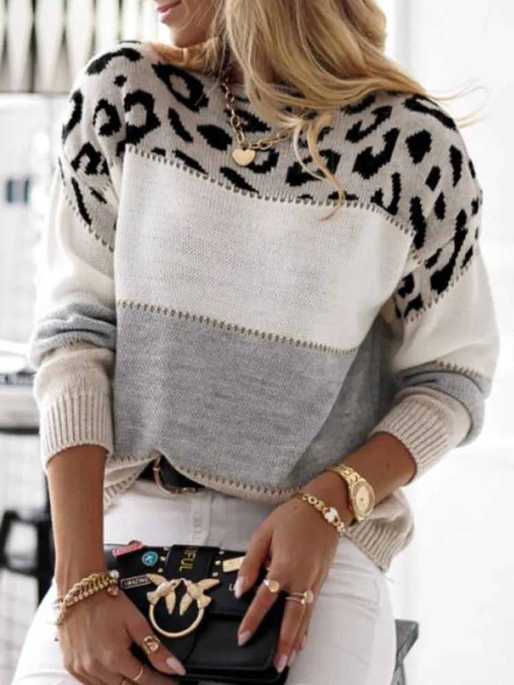 Mikayla | Chic leopard print sweater for winter