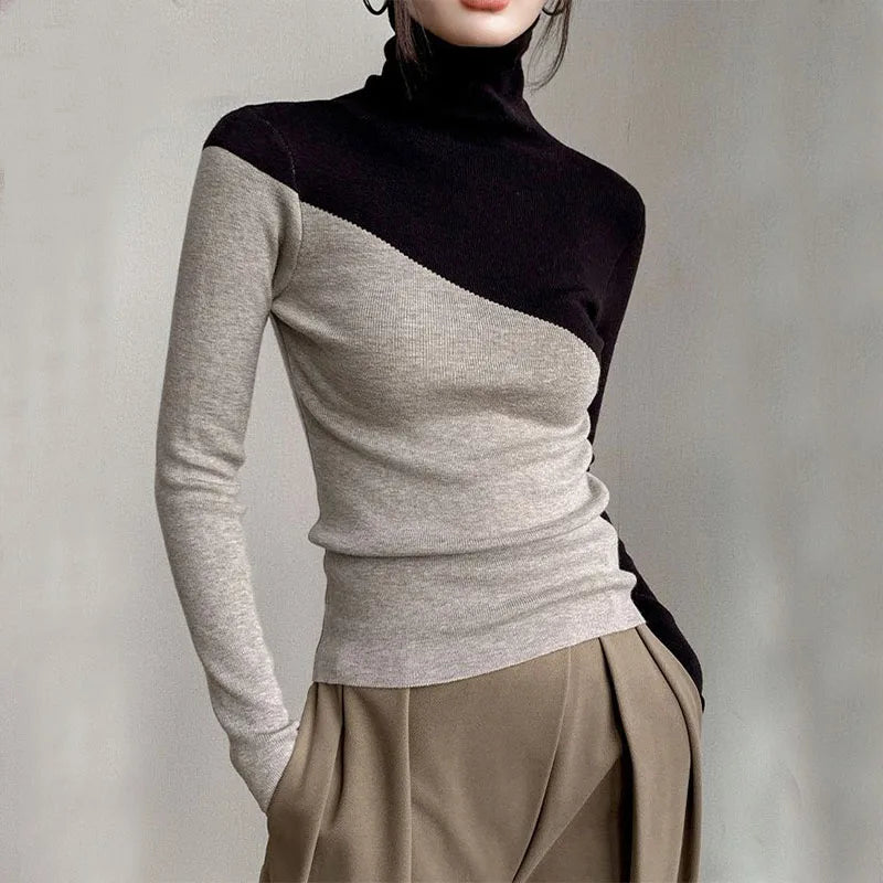 Jenna | Women’s split two-tone sweater