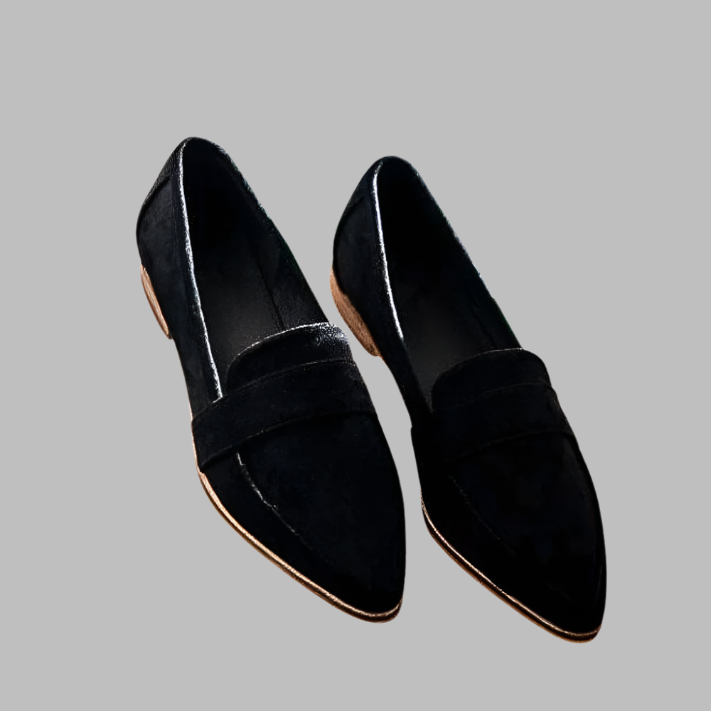 Claudine | Women’s loafers with stitched edge and rounded toe