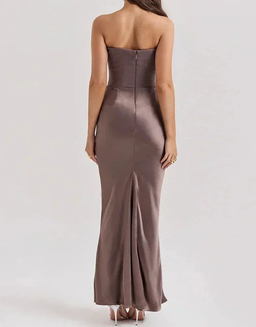 Vera | Strapless elegant maxi dress