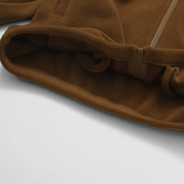 Belan | Women’s fleece jacket with stand collar and full-zip closure