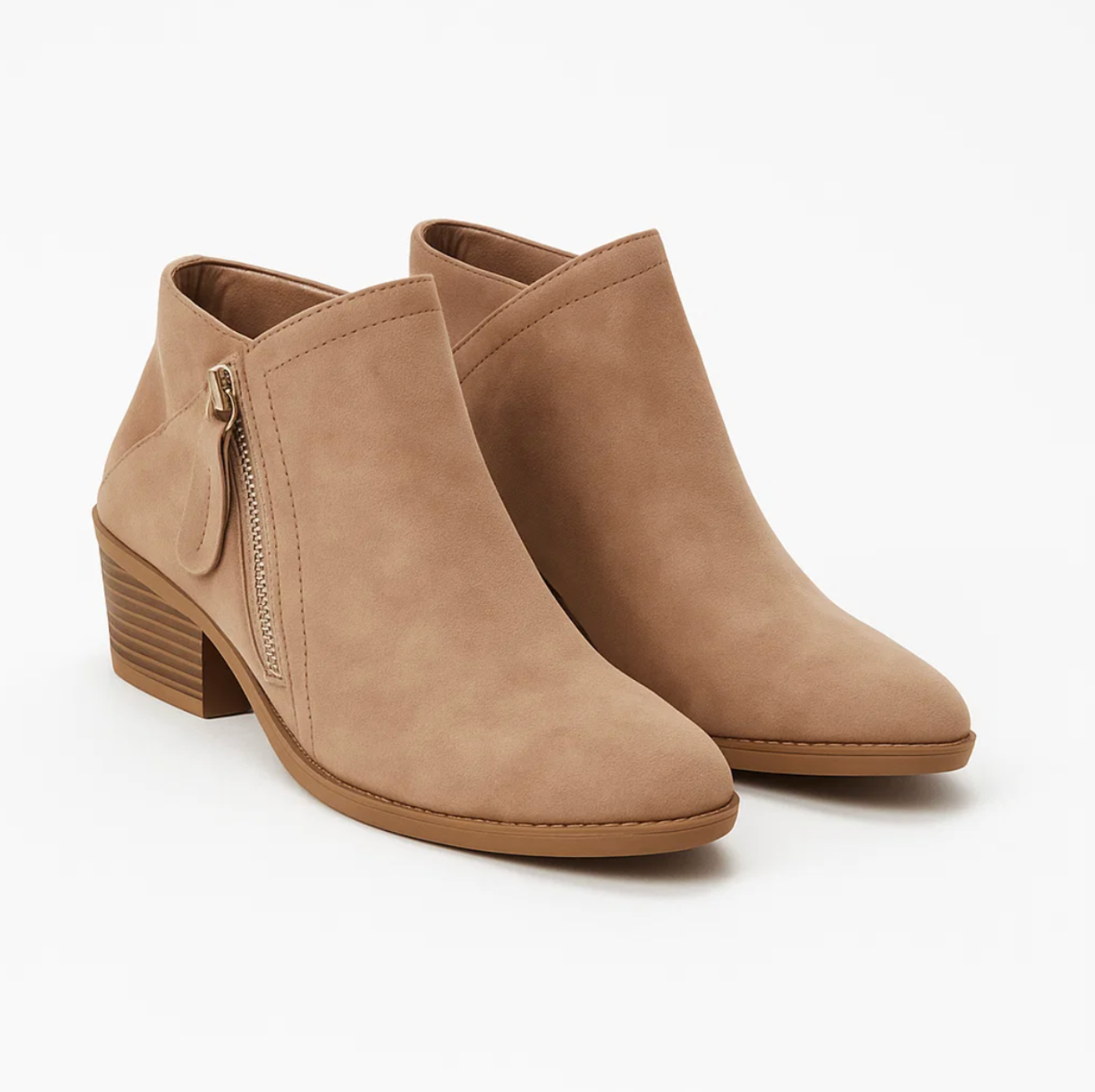 Kaia | Women’s ankle boots with dual zips and low block heel
