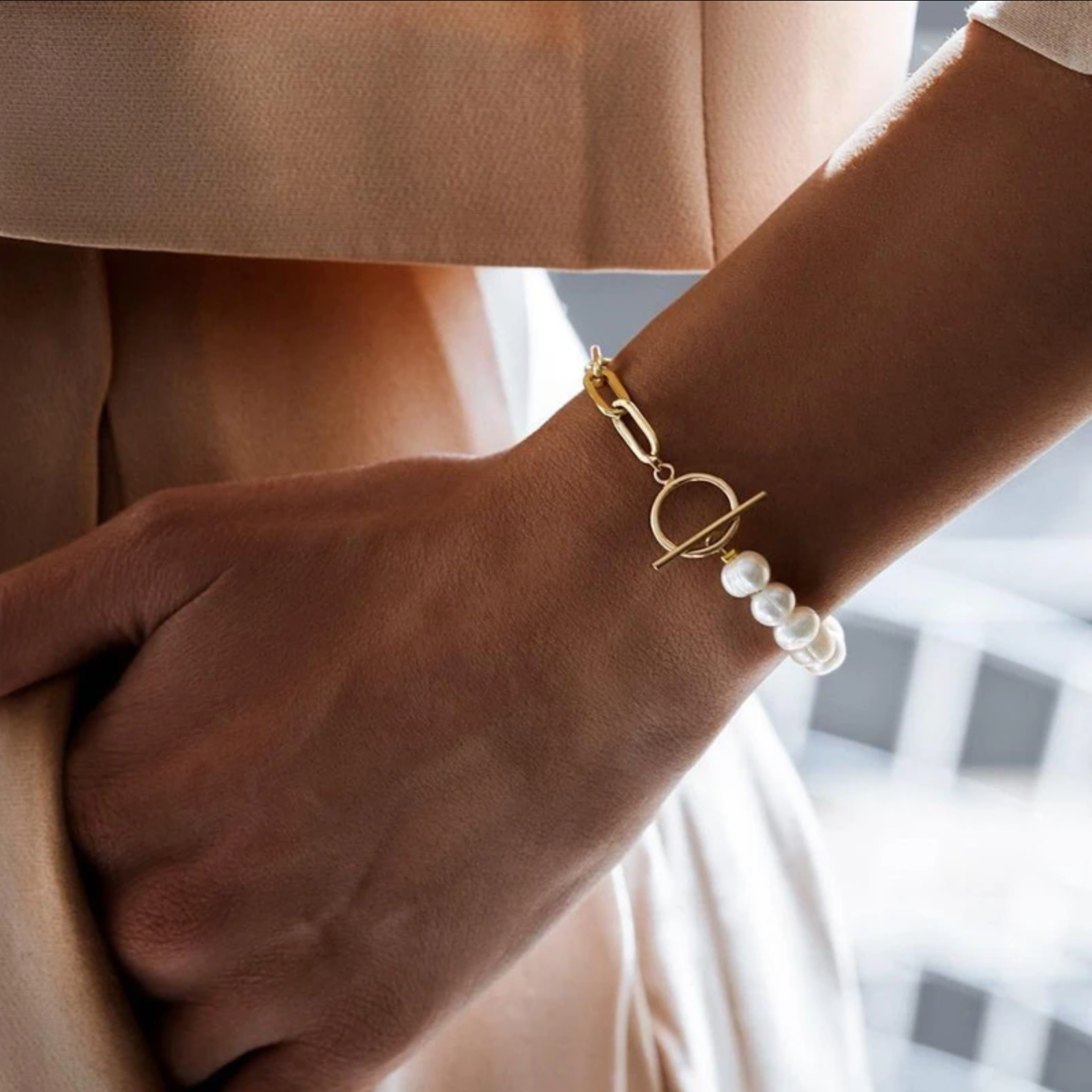 Brianna | Classic freshwater pearl jewelry set