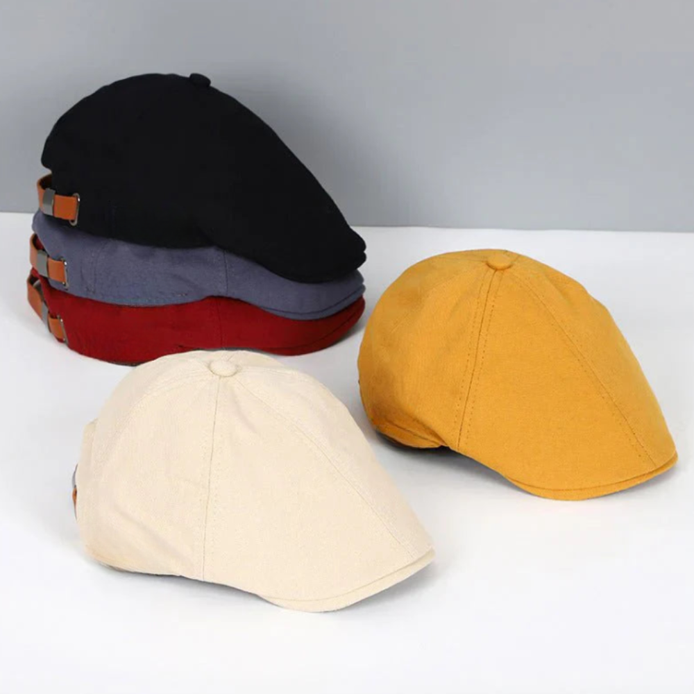 Charlie | Women's flat cap with curved brim and structured crown