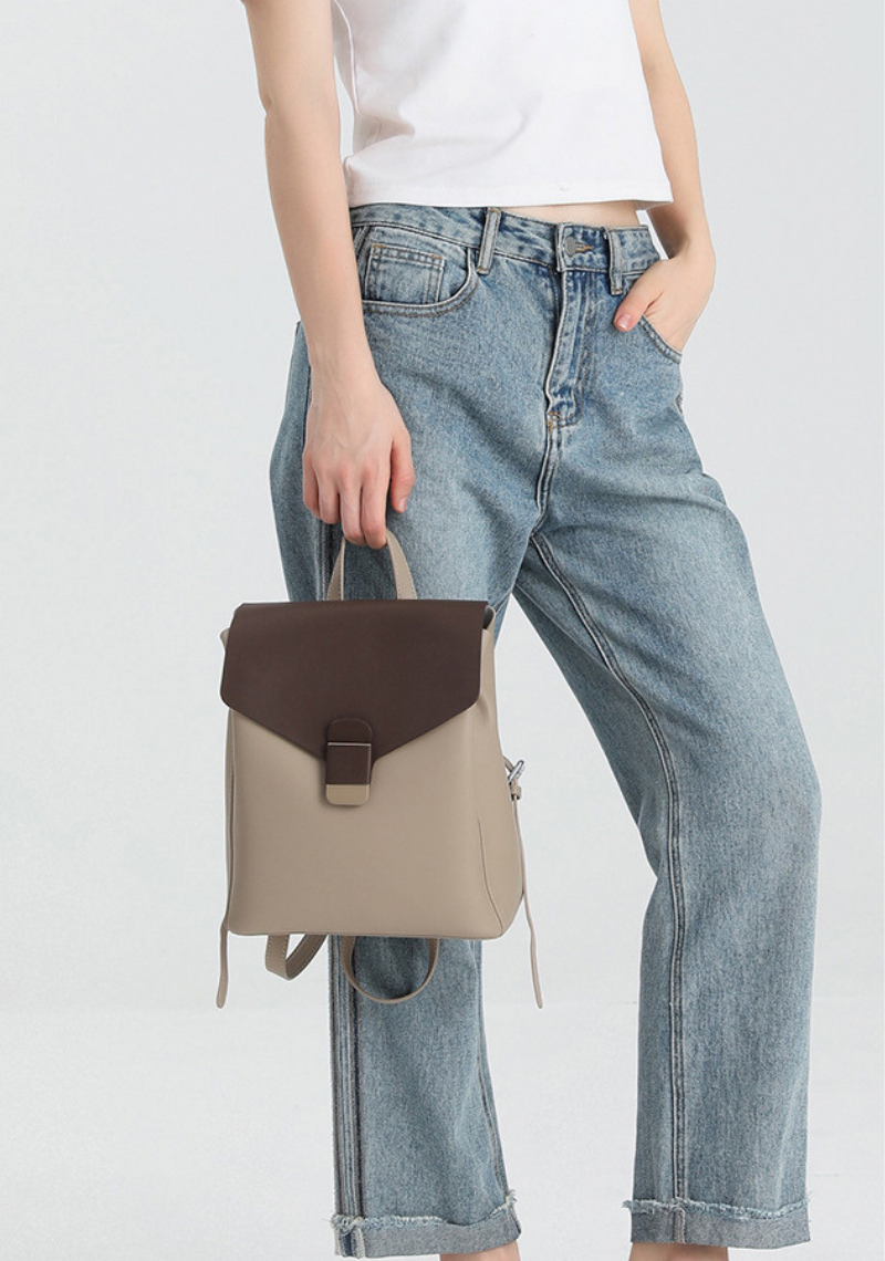 Cherry | Women’s compact backpack with structured design and zipper closure