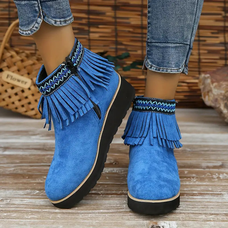 Alix | Square-toe platform boots
