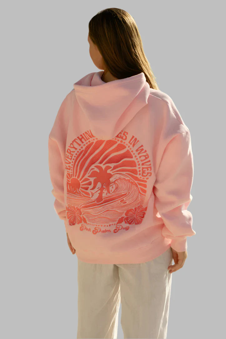 Selene | Women’s hoodie with marine motif and stitched back panel